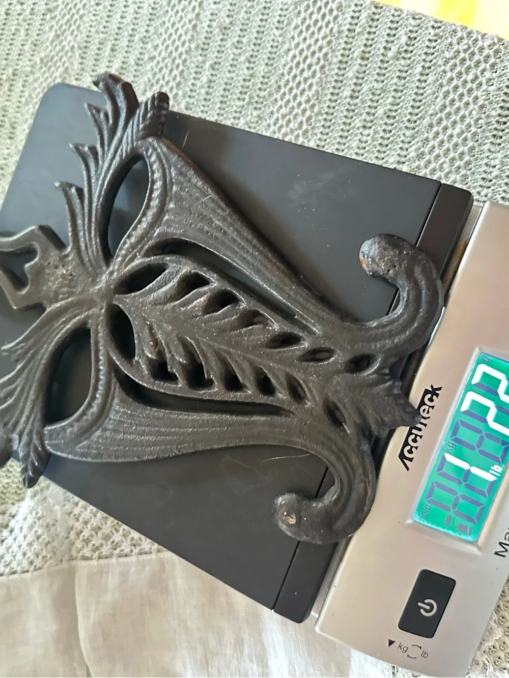 Vintage Cast Iron Wall Trivet Masquerade Mask Gothic Halloween Decor